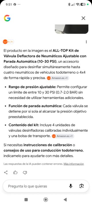 4 Válvulas ALLTOP 4x4 Ajustables