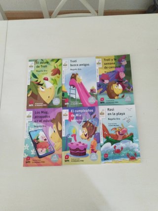 Libros infantiles de trotti, mug, rasi