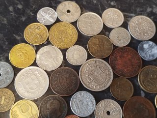 Colección de monedas antiguas
