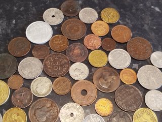Colección de monedas antiguas