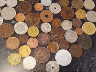Colección de monedas antiguas