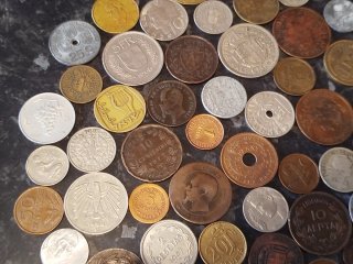 Colección de monedas antiguas
