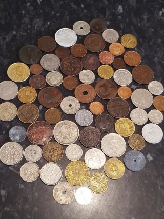 Colección de monedas antiguas