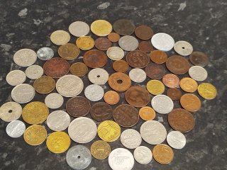 Colección de monedas antiguas