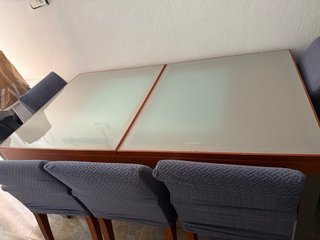 Mesa comedor extensible + 6 sillas