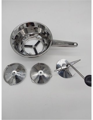 Moulinex Classic - Molinillo de verduras manual - incluye dos parrillas - acero inoxidable - tamaño pequeño - apto para lavavajillas