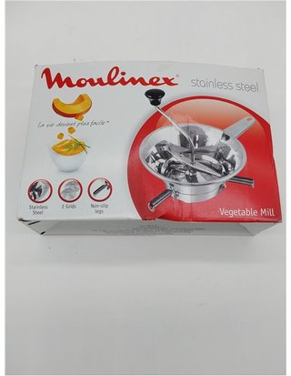 Moulinex Classic - Molinillo de verduras manual - incluye dos parrillas - acero inoxidable - tamaño pequeño - apto para lavavajillas
