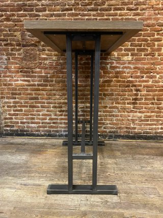 Mesa alta madera y metal