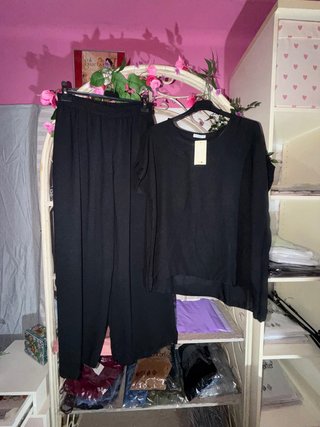 Conjunto negro talla grande XXXL