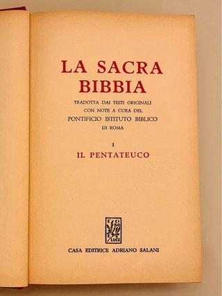 Antica Bibbia Salani del 1957 in 10 volumi
