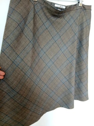 Falda Punt Roma cuadros finos talla 48