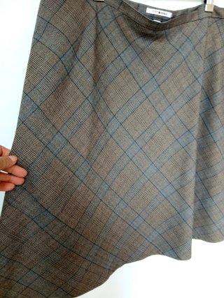 Falda Punt Roma cuadros finos talla 48