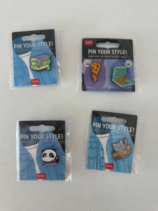 Set 4 spille smaltate Legami Pin Your Style!