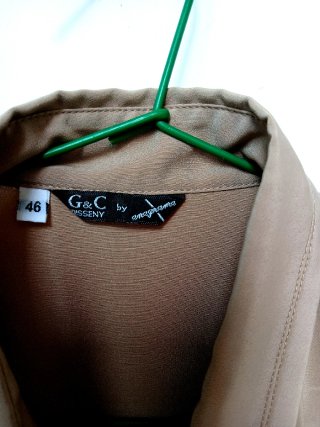 Blusa G&C Talla 46 Tostado