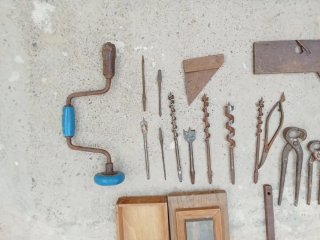 Herramientas de carpintería antiguas