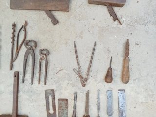 Herramientas de carpintería antiguas