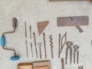 Herramientas de carpintería antiguas