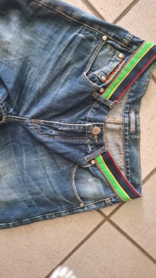 Jeans Blu  - Dettaglio Cintura Elastico