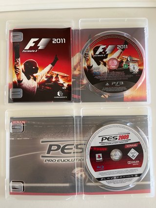 Juegos PS3: F1 2011 y PES 2009