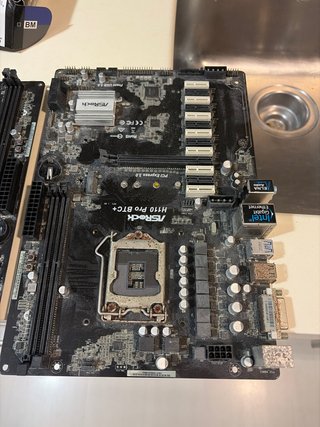 Placa Base ASRock H110 Pro BTC+ para piezas