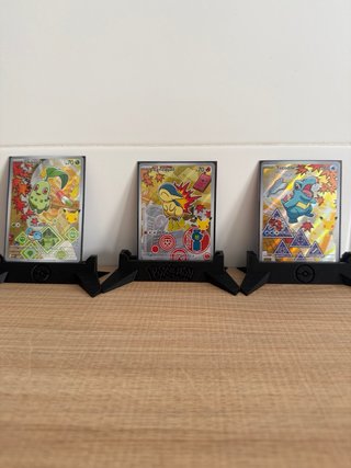 Cartas Pokémon Chikorita, Cyndaquil, Totodile