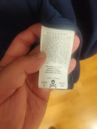 Plumífero Scalpers Azul Talla M