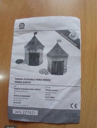Casita de tela desmontable infantil