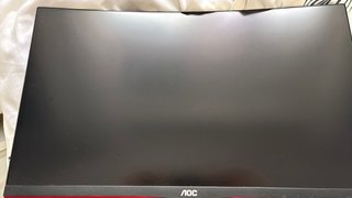 Monitor AOC 24 Curvo Negro y Rojo