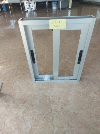 Ventana aluminio plata 60x75