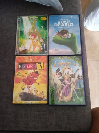 Lote 4 Películas DVD Disney (Español)