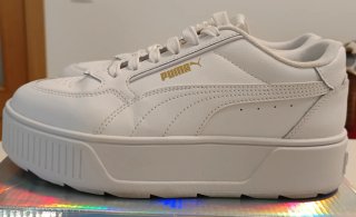 Zapatillas Puma Mujer Blancas y Doradas