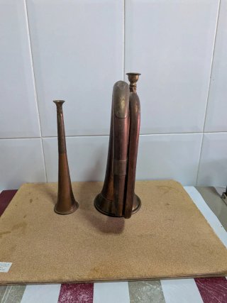 Corneta 1904 y trompetín cobre