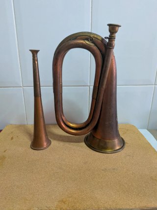 Corneta 1904 y trompetín cobre