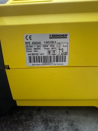 Bomba Electronica de riego Karcher BPE 4000/45