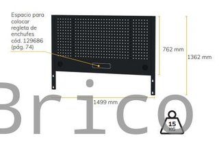 Panel Perforado 1525mm para Mesa de Trabajo Alyco 129664
