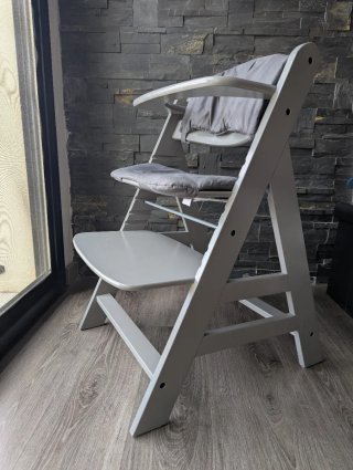 Trona Hauck para bebé gris