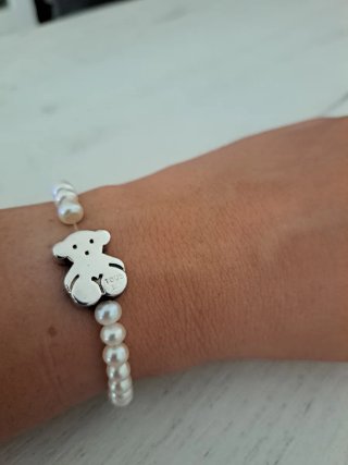 Pulsera Tous Perlas Plata