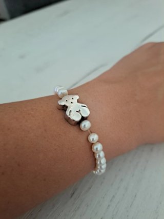 Pulsera Tous Perlas Plata