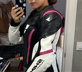 Chaqueta de moto cuero mujer
