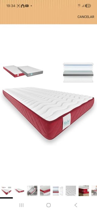 Cama baja infantil con colchón