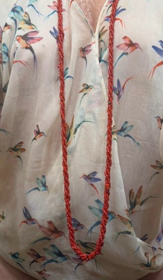 Collar Coral de protección (Santeria)Regla Ocha