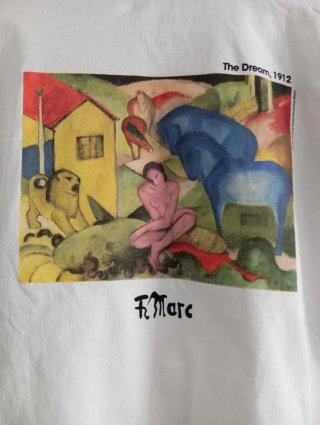 Camiseta Blanca con Estampado de León