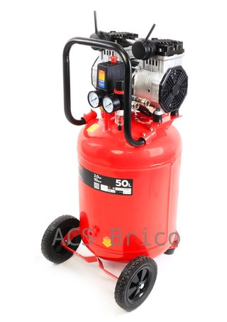 Compresor de Aire Silencioso Vertical 50L - 2 Hp - 09341 - Mader