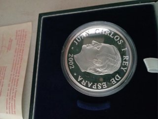 Moneda plata Luis Cernuda 2002