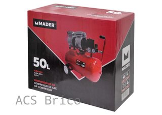 Compresor Aire Silencioso 50 L - 1 Hp - 09369 - Mader