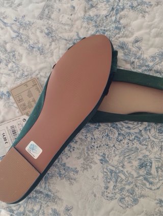Bailarinas Verdes Terciopelo