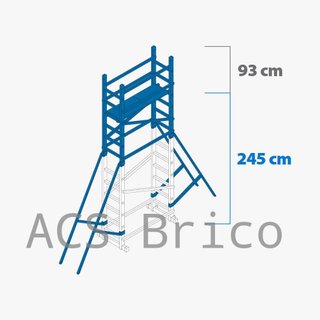 Andamio Modular Aluminio - 4,45 Metros - Pack A+B