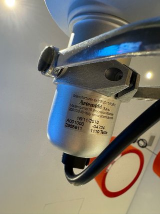 Lámpara Pie Artemide Tolomeo Plata/Blanca