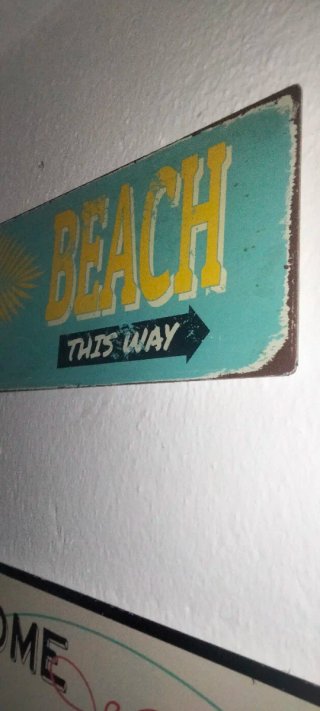 Cartel Decorativo Beach This Way