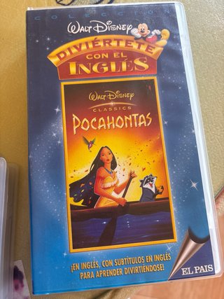 Lote 3 VHS Disney Clásicos: Pocahontas, Cenicienta